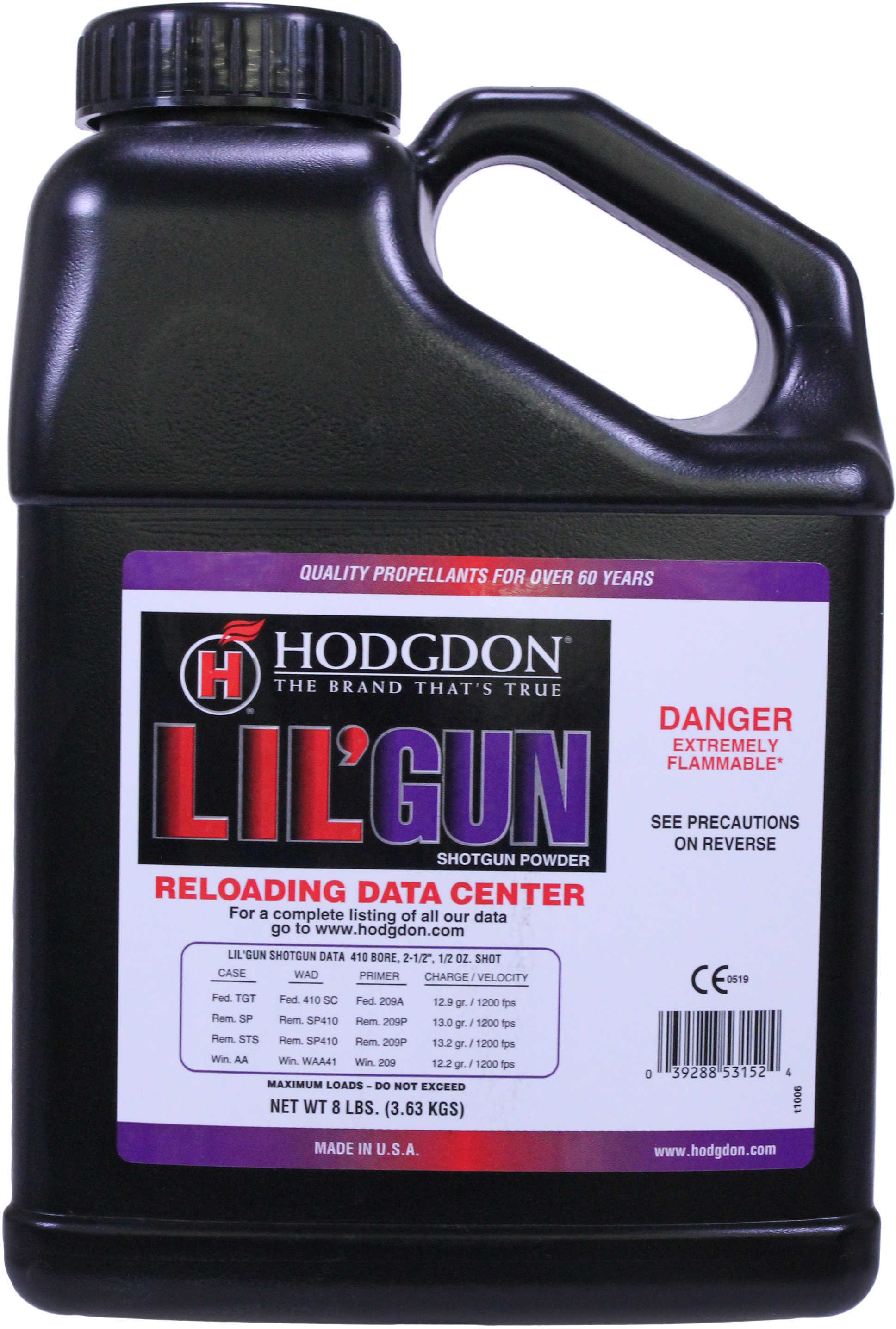 Hodgdon Lil Gun Smokeless Powder 8 Lbs