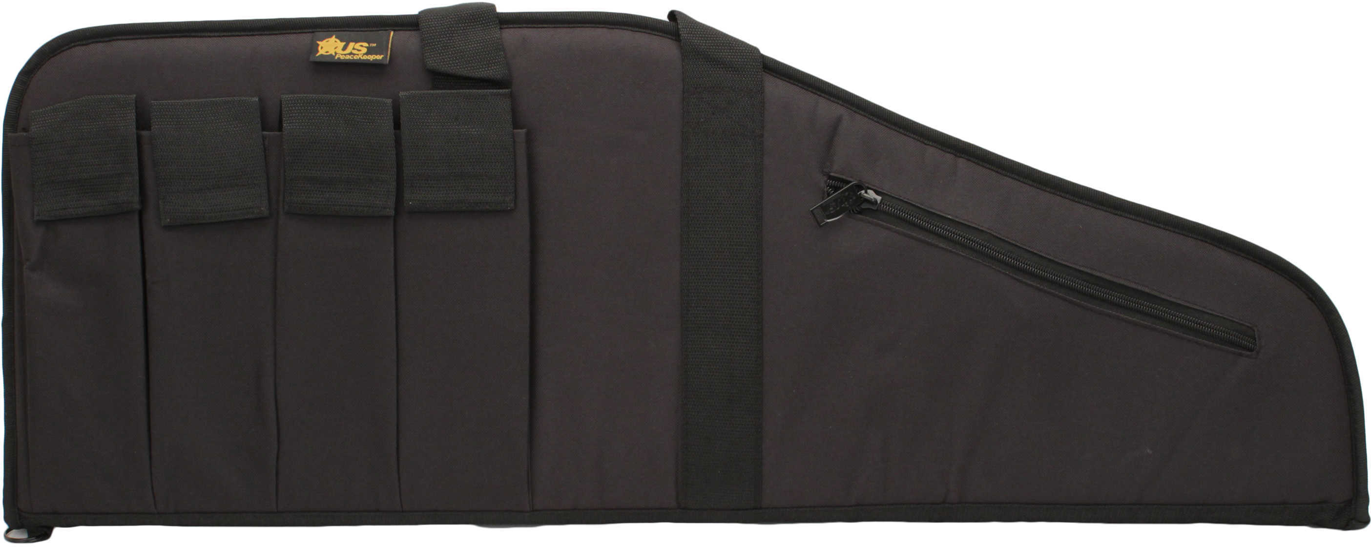 US PEACEKEEPER 35" MSR Case Bl 4 Mag Pouches 600 Denier Black