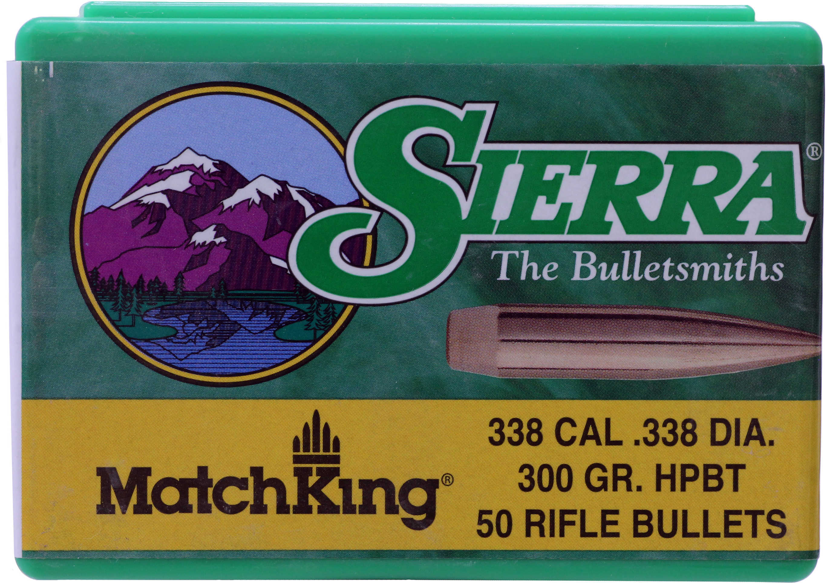 Sierra 9300T Matchking 338 Caliber .338 300 Grains Hollow Point Boat Tail 50 Box