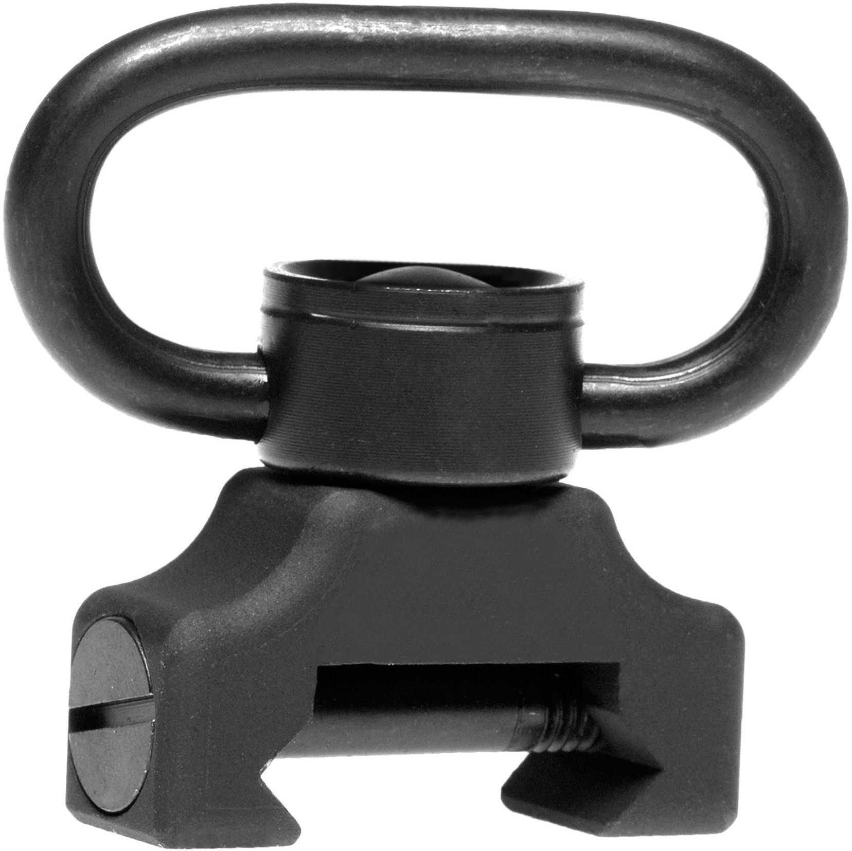 TROY QD360 QD Sling Mount with Swivel 360 Degree Push Button Black Finish Fits Battlerail SMOU-PBS-00BT-00