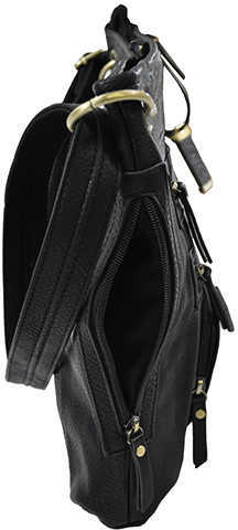 Bulldog BDP038 Cross Body Purse Shoulder Most Small Pistols/Revolvers Leather Black