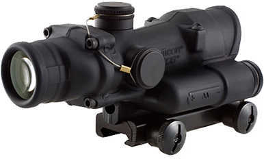 Trijicon 100432 ACOG 4x 32mm Obj 36.6 ft @ 100 yds FOV Black Matte Finish Illuminated Crosshair 300 Blk Green