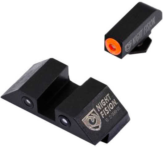 Night Fision GLK00103OGZG Sight Set Square for Glock 17/17L/19/22-28/31-35/37-39 Tritium Green w/Orange Ou