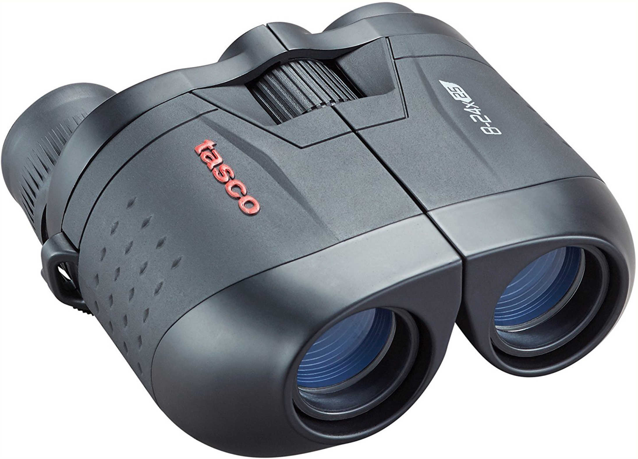 Tasco Essentials Porro Binocular 8-24x25mm Black Mc Zoom Box 6Lx 6L