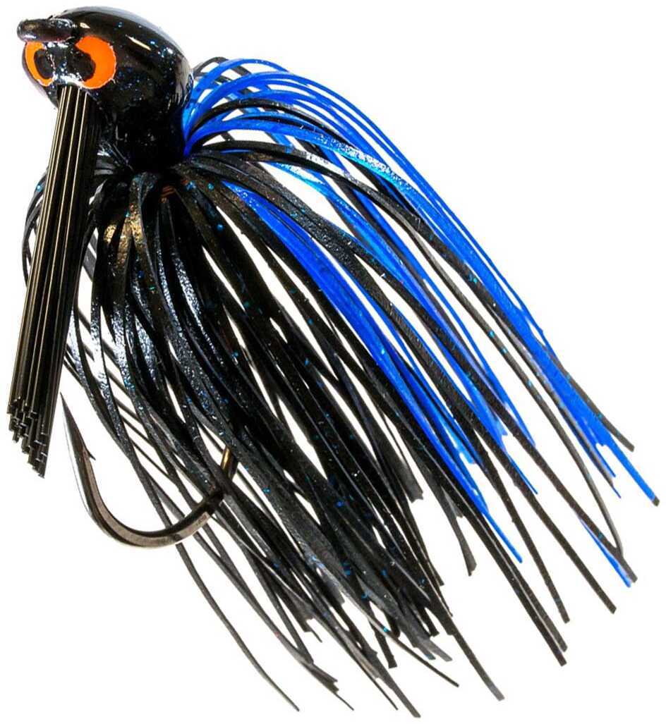 Z-Man CrossEyeZ Flipping Jig, 3/8-Ounce Black/Blue, 1-Pack Md: CEFL12-08