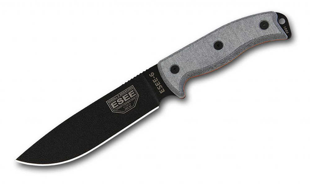 ESEE 6 Fixed 5.75 in Black Blade Micarta Handle