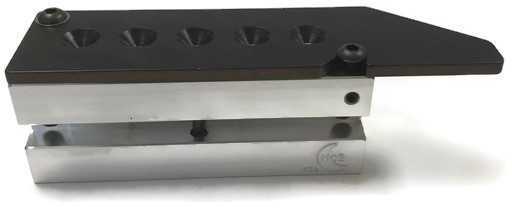 Bullet Mold 5 Cavity Aluminum .316 caliber Gas Check 213gr with Round Nose profile type. Designed for use in 30