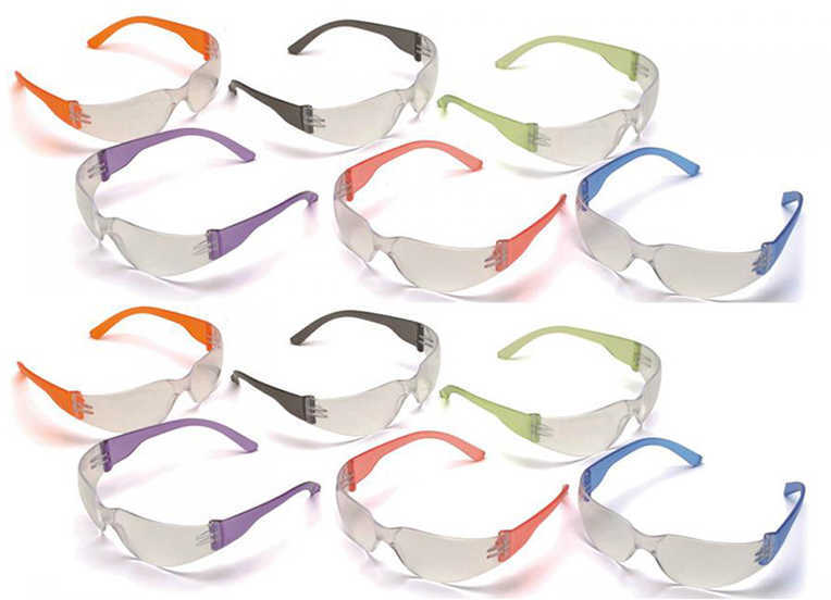 Pyramex Mini Intruder Multi-Color Safety Glasses 12 Pk