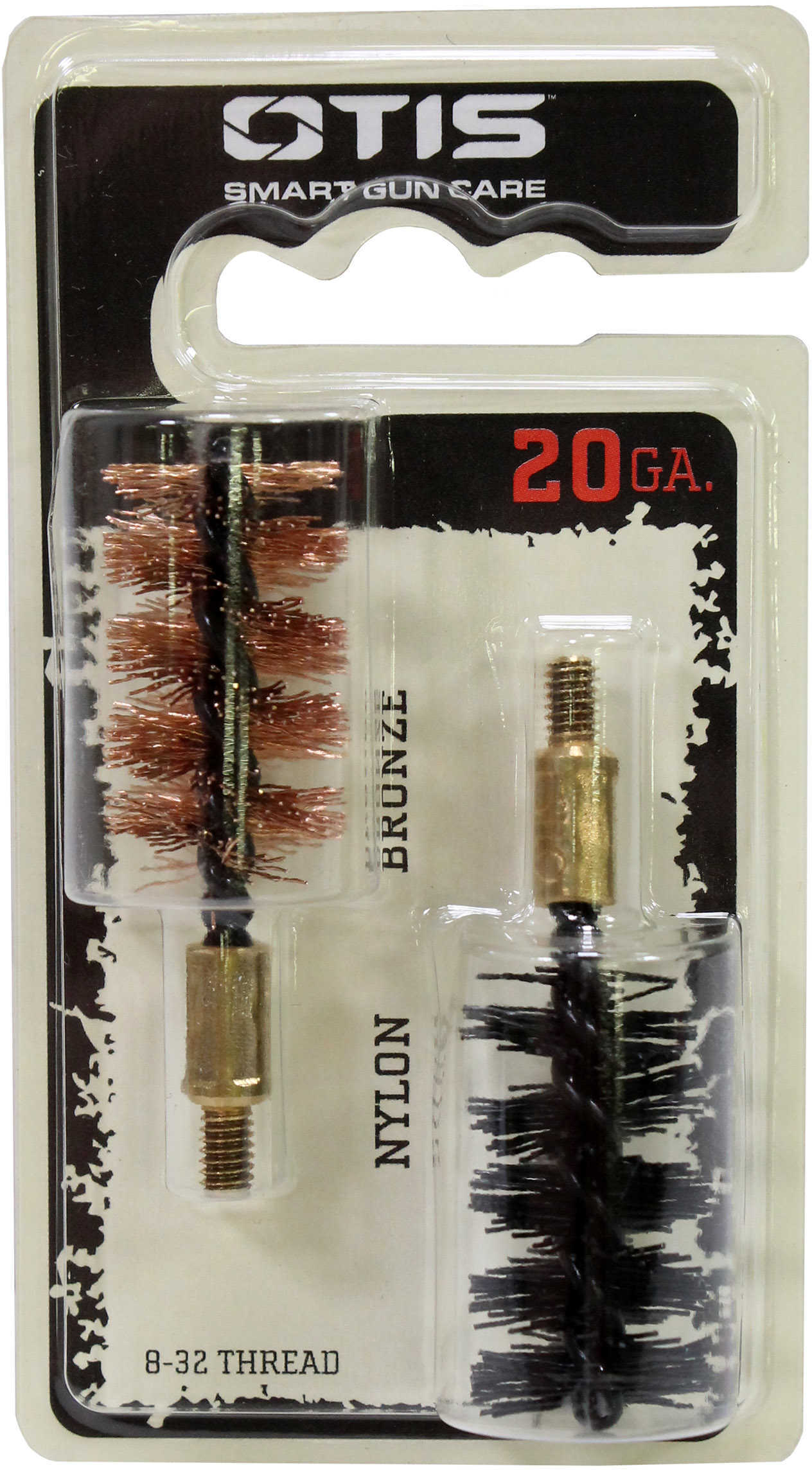 Otis FG520Nb Bore Brush Set 20 Gauge Shotgun 2" Long Bronze/Nylon Per Pkg