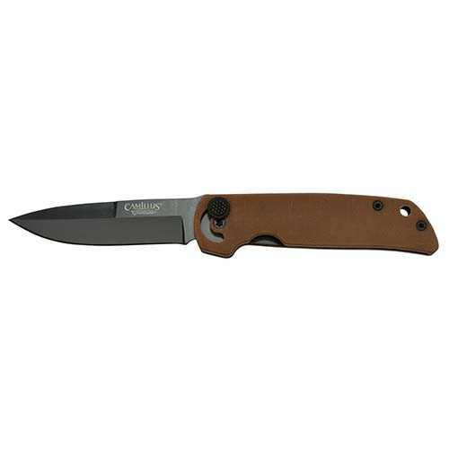 Camillus CUDA Mini 6.75 inch Folder 3inch Blade Coyote Brown