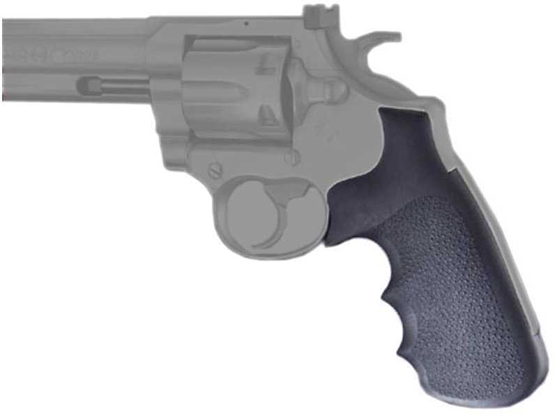 Hogue 48000 Monogrip with Finger Grooves Grip Colt Detective Special/Diamondback/Cobra Rubber Black