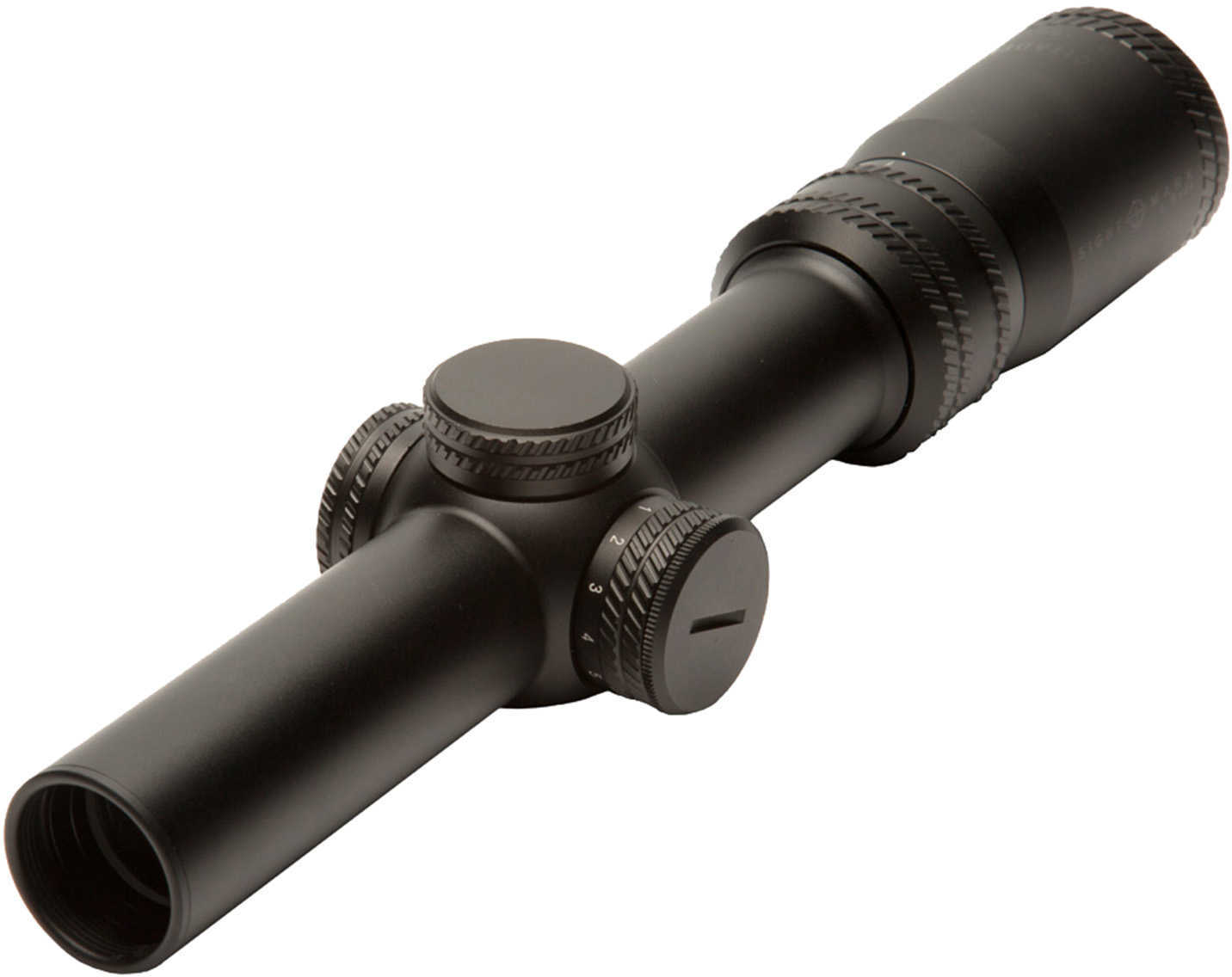 Sightmark SM13038CR1 Citadel 1-6x 24mm Obj 110.30-10.80 ft @ 100 yds FOV 30mm Tube Black Matte Finish Illuminated Red CR