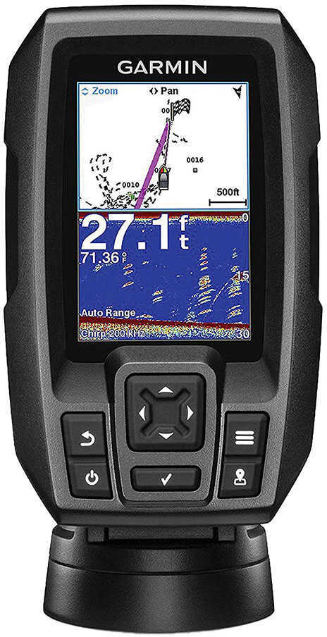 Garmin STRIKER&trade; 4 Fishfinder Worldwide Version w/77/200kHz - 4-Pin Transducer w/Transom & Trolling Motor Mounts