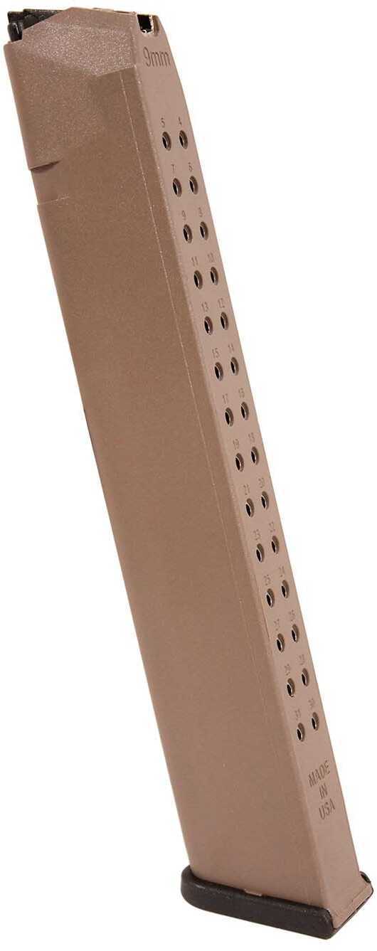 ProMag Magazine Fits Glock 17/19/26 9MM 32Rd Flat Dark Earth GLK-A8B-FDE