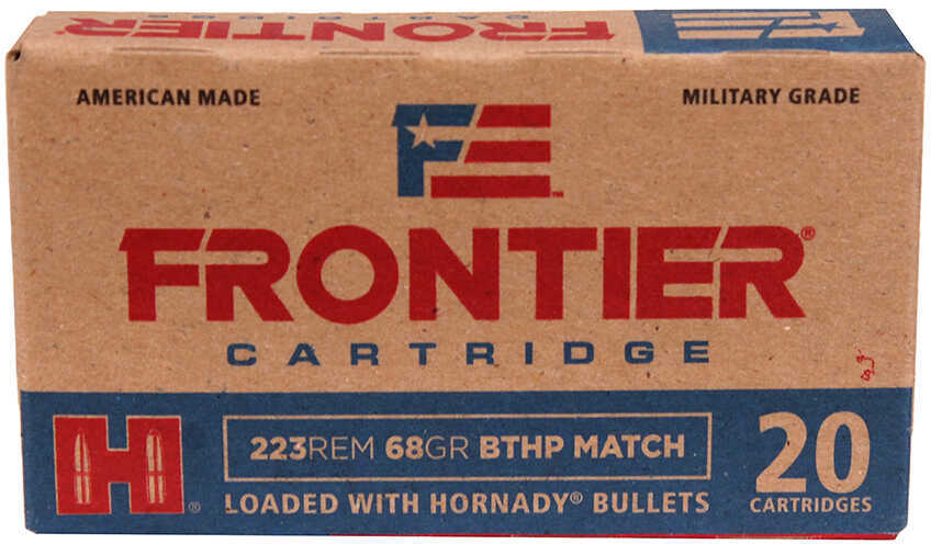 223 Rem 68 Grain Boat Tail Hollow Point 20 Rounds Hornady Ammunition 223 Remington