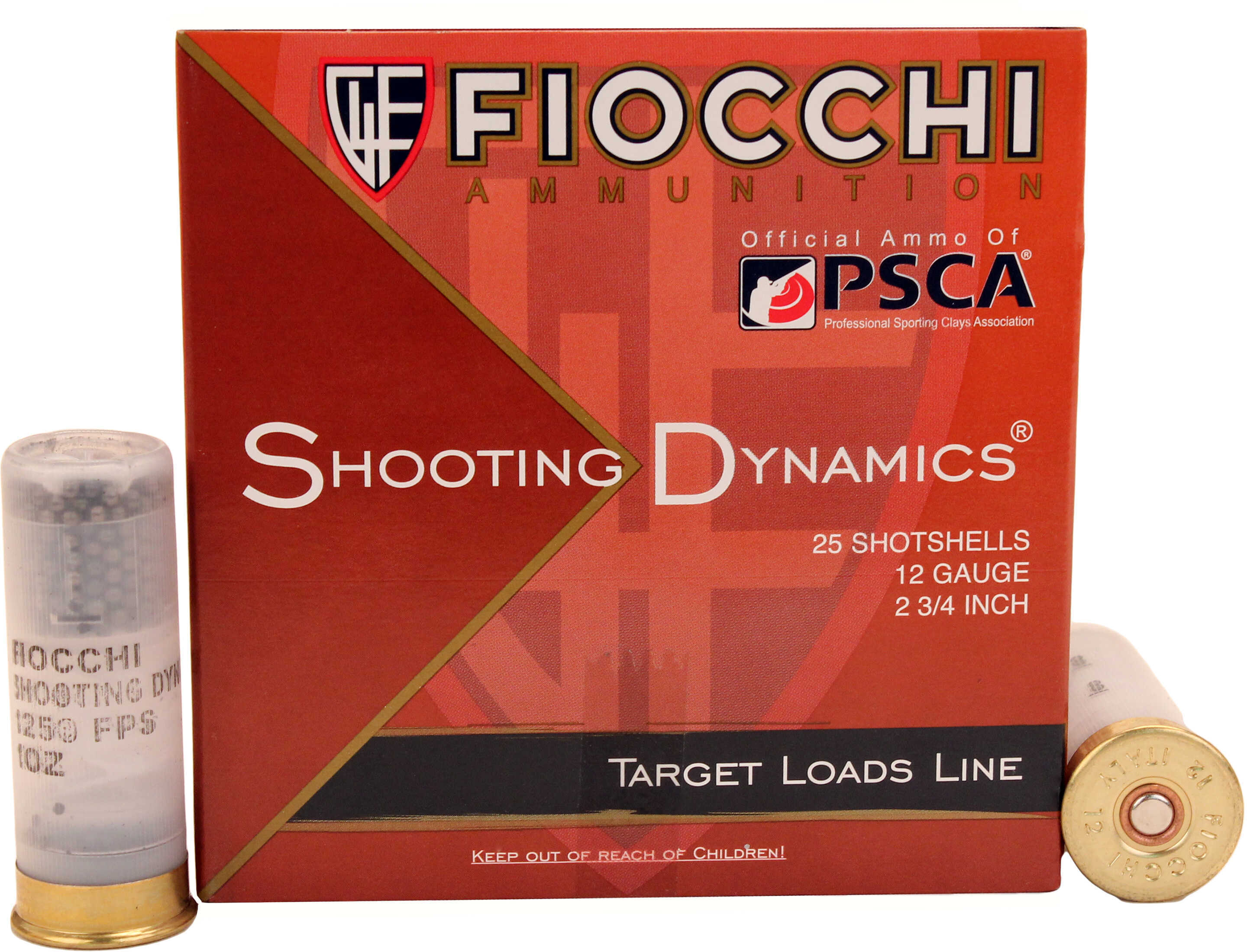 Fiocchi 12Sd1X8 Shooting Dynamics 12 Gauge 2.75" 1 Oz 8 Shot 25 Per Box/ 10 Case