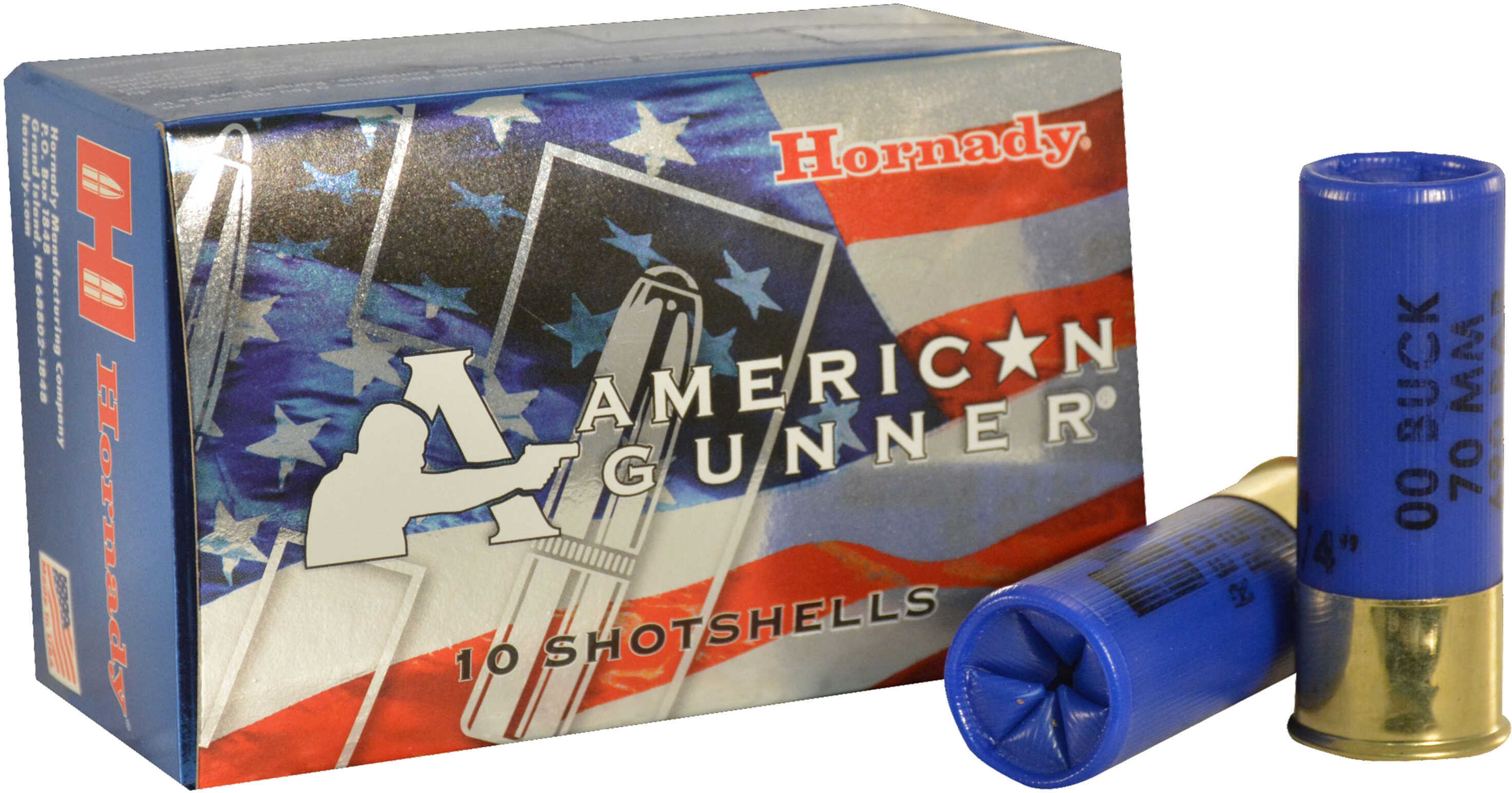 Hornady American Gunner Reduced Recoil Shotshell 12Ga. 2-3/4" #00 10/ct