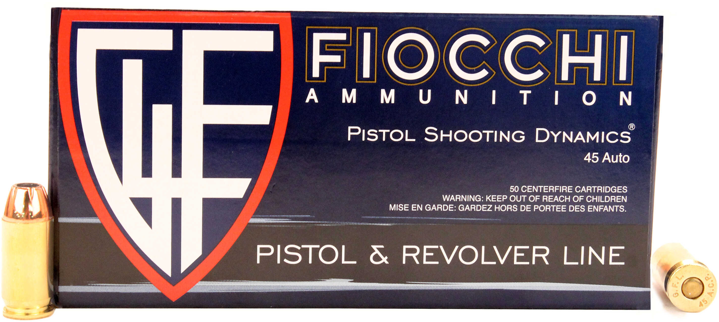 FIOCCHI 45 AUTO 230GR JHP 50/BX