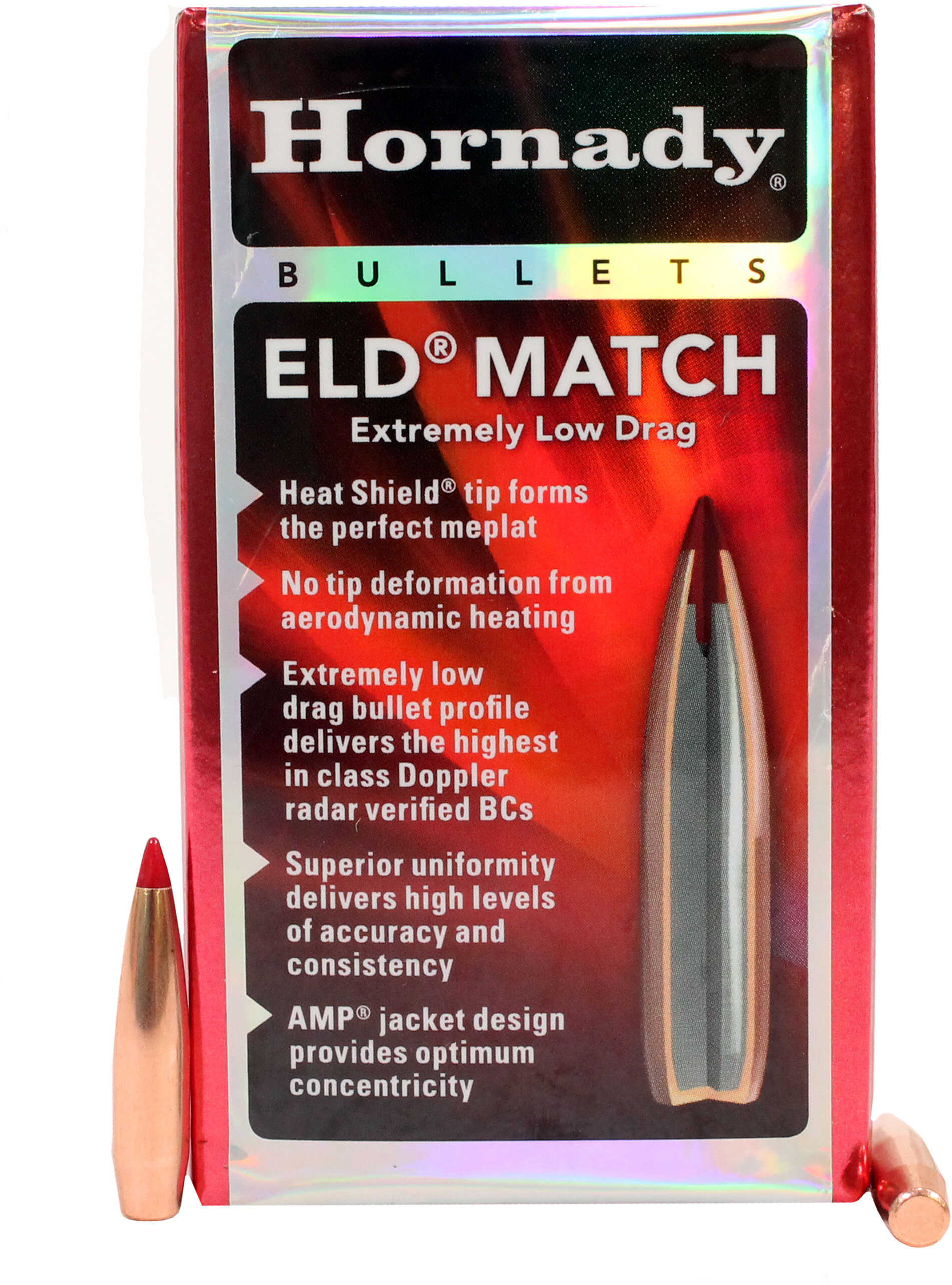 Hornady 22 Caliber .224 Diameter 75 Grain ELD Match 100 Count