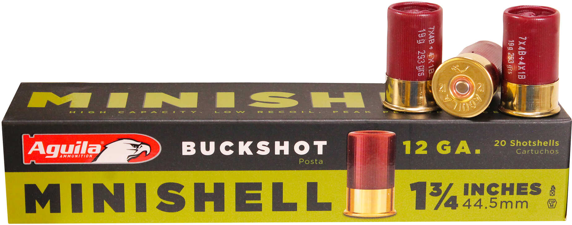 Aguila Minishell Shotshell 12 Ga 1-3/4" 5/8Oz 1200 Fps #1B 20/ct