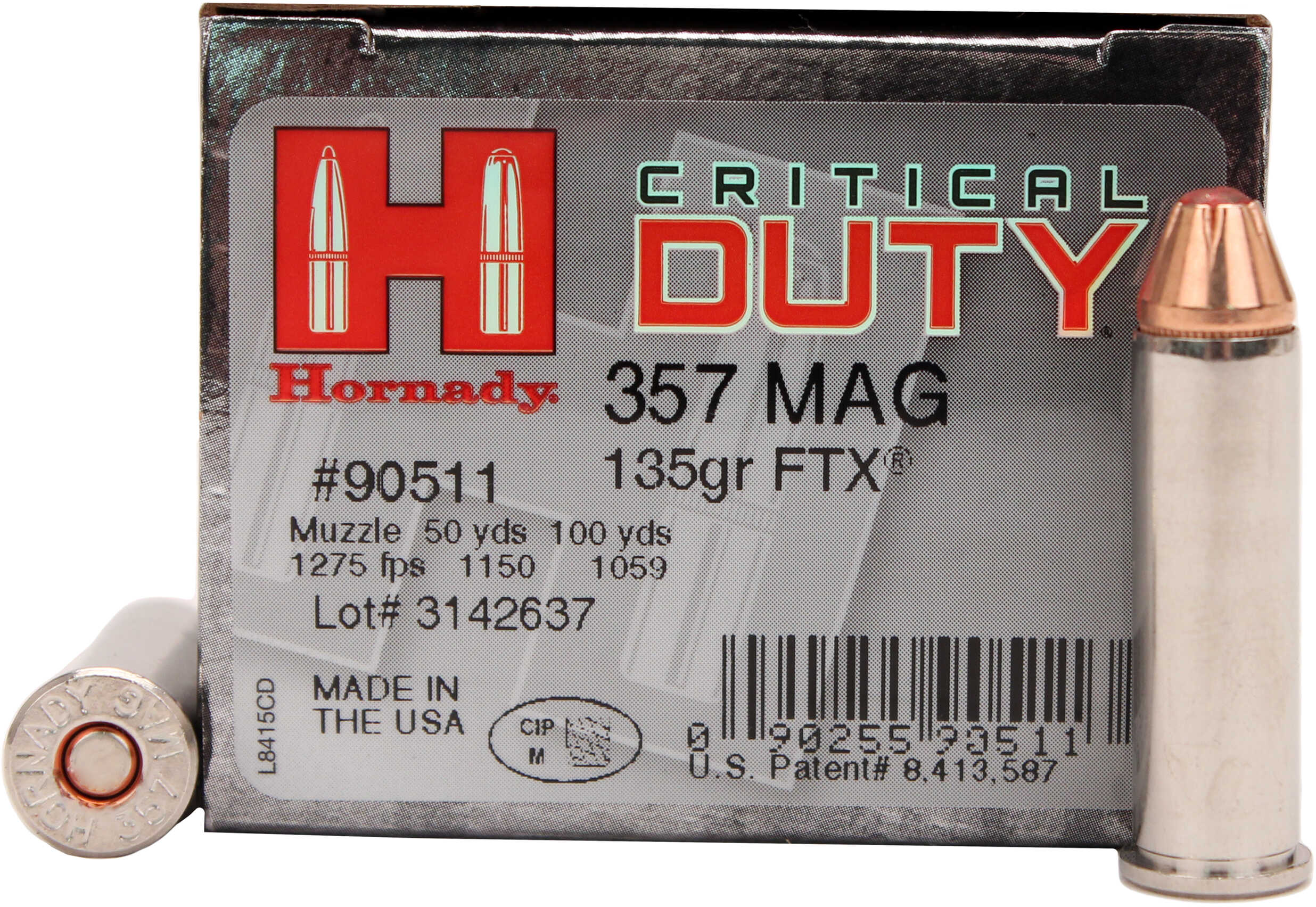 357 Mag 135 Grain Hollow Point 25 Rounds Hornady Ammunition 357 Magnum