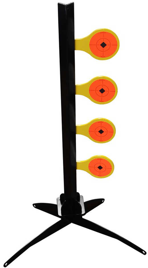 Birchwood Casey 47421 World Of Targets Dueling Tree Steel 1 Stand/4 Black/Orange/Yellow