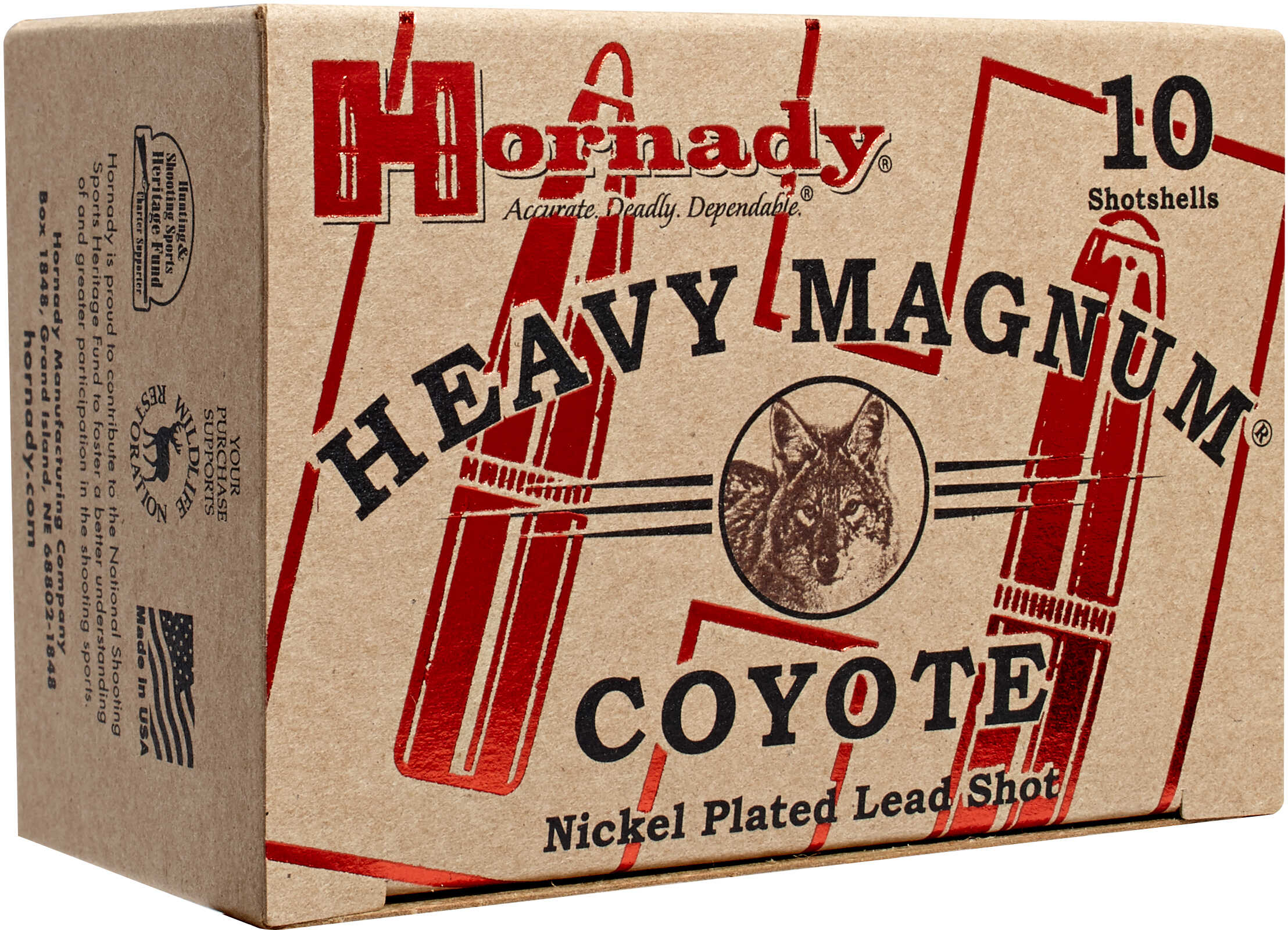 Hornady Heavy Mag Coyote 12 Ga 3"  1 1/2 Oz #00 1300 Fps - 10/Box