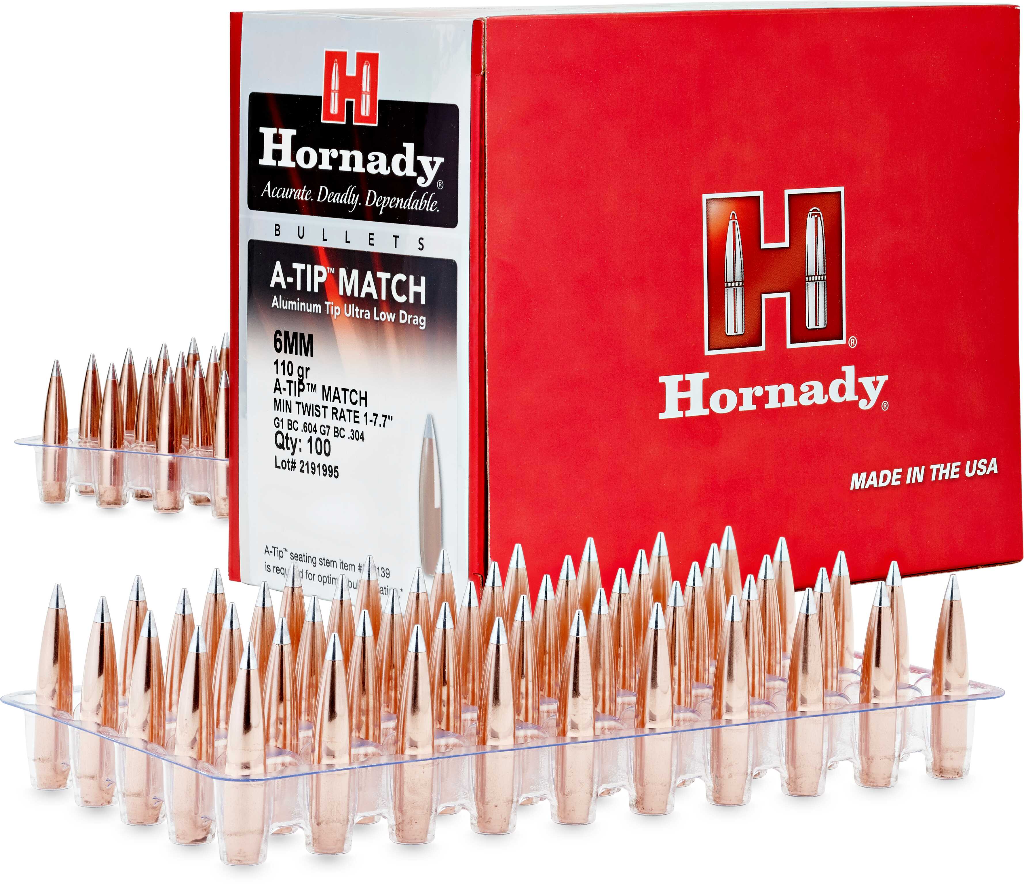 416 Caliber (0.416'') 500Gr A-Tip Match 25 per Box