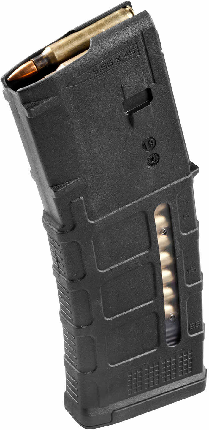 Magpul Mag556-Black PMAG Gen M3 Window AR15/M4 223 Rem/5.56 Nato 30 Round Polymer Black Finish