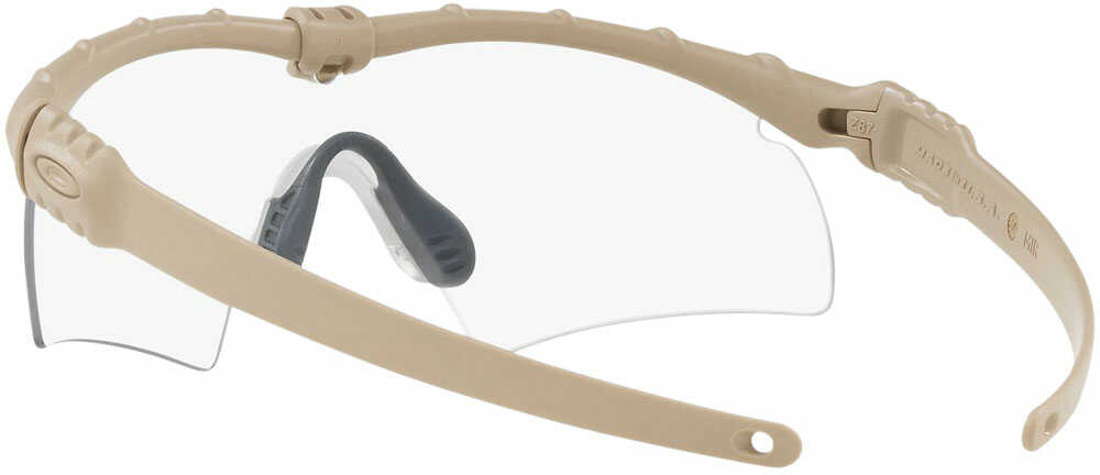 Oakley Ballistic M Frame 3.0 Bone Hybrid Plutonite TR22TR45 Clear Lens w/Dessert Tan