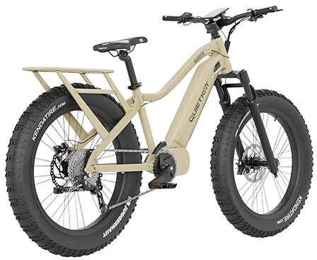 QuietKat Warrior Bike Sandstone Medium 56" to 6/ SRAM 8 Speed/750 Watt Mid-Drive Motor/20 mph