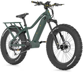 QuietKat Apex Bike Evergreen Large 6'+/SRAM 9-Speed/1000 Watt Mid-Drive Motor/Unrestricted Speed