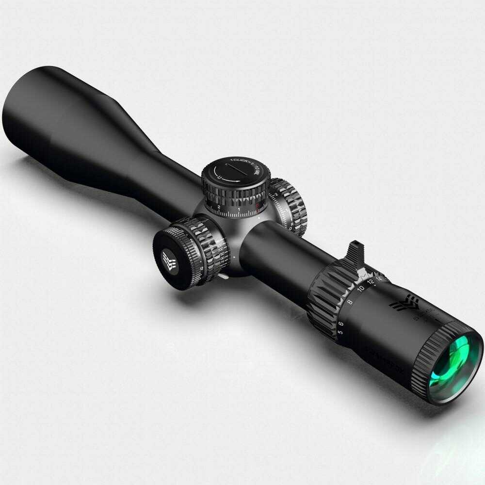 Swampfox Warhawk 3-15x50 Rifle Scope FFP RECCE Mil Reticle Black