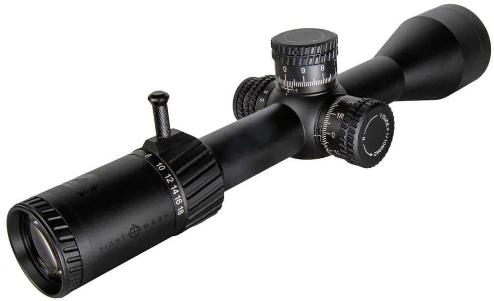 Sightmark Presidio Lr2 First Focal Plane Rifle Scope 3-18x50 Mrad Illuminated Lr2 Reticle 30mm Main Tube Matte Finish Bl