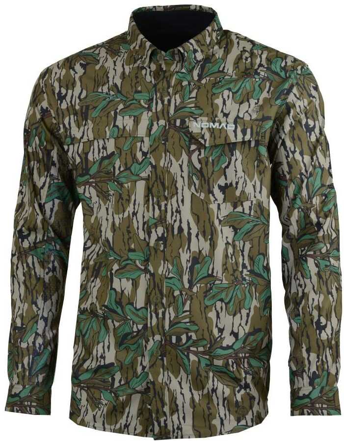 Nomad Stretch-Lite Long Sleeve Shirt Mossy Oak Greenleaf S