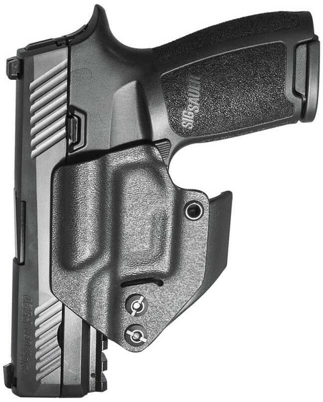 Mission First Tactical Minimalist Inside Waistband Holster Ambidextrous Fits Sig P320 Black Kydex Includes 1.5" Belt At