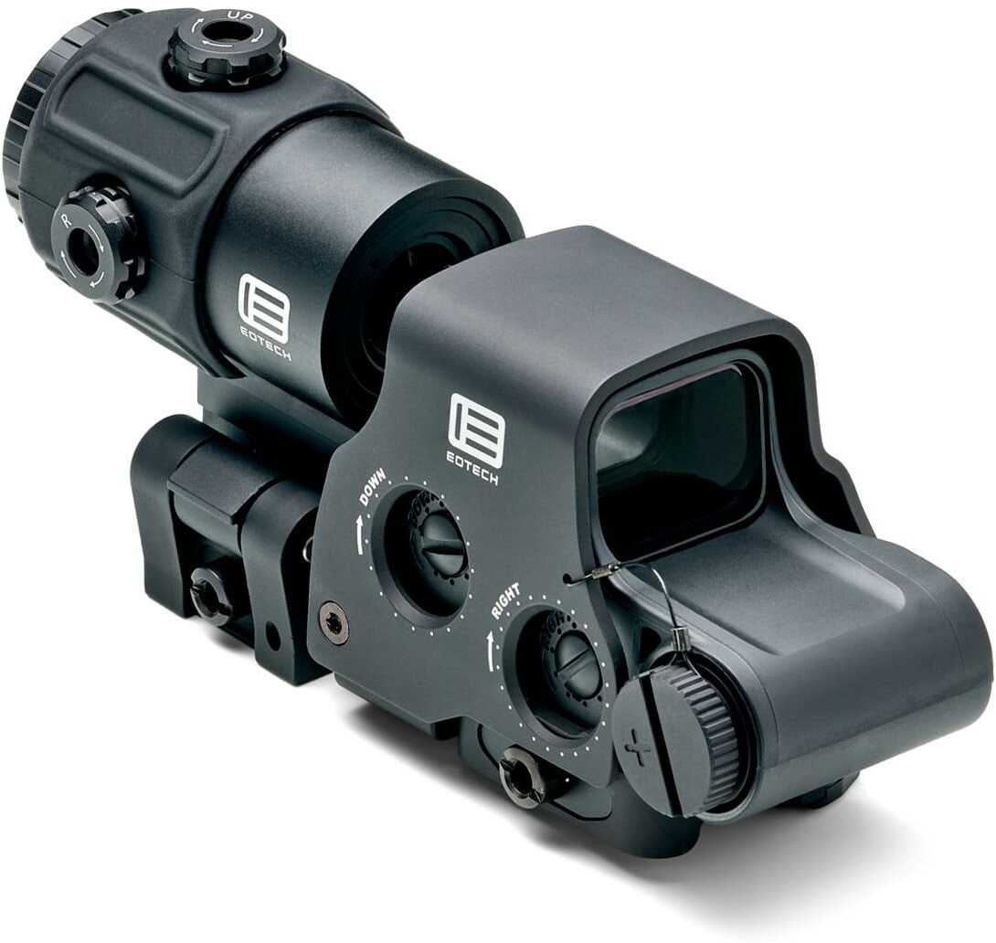 Eotech HHSVI W/G43 Magnifier Night Vision Riflescope Black Anodized 3X 68 MOA Ring/2 Red Dots Reticle Features Swi