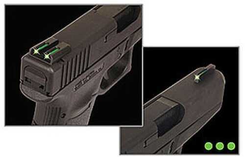 Truglo TG131XT Brite-Site TFO Springfield XD Tritium/Fiber Optic Green Front/Rear Black