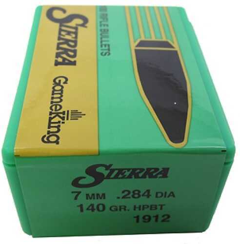 Sierra 1912 GameKing 7mm .284 140 GR Spitzer Boat Tail (SBT) 100 Box