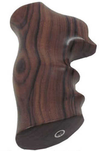 Hogue 80300 Fancy Hardwood with Finger Grooves Grip Ruger GP100/Super Redhawk Pau Ferro Brown