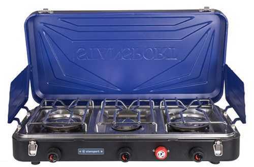 Stansport Outfitter Series 3-Burner Propane Stove Blue