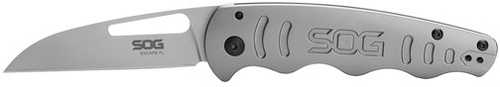 S.O.G SOG-14-52-01 Escape Fl 3" Folding Sheepsfoot Plain Satin 8Cr13MoV SS Blade/ Silver SS W/ "SOG" Handle