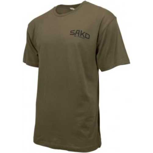 Sako T-Shirt W/Old SKOOL Logo Small Army Green