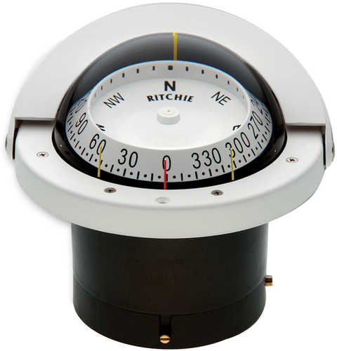 Ritchie FNW-203 Navigator Compass - Flush Mount - White