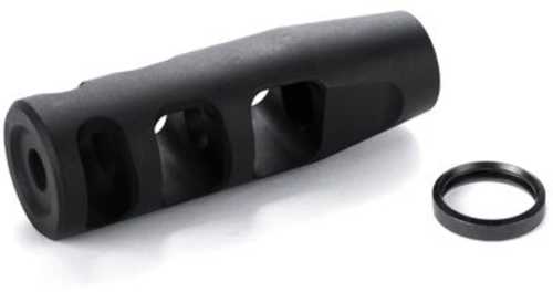 JP Enterprises 3-Port Compensator 1/2-28 TPI .750 OD .281 Exit Matte Black