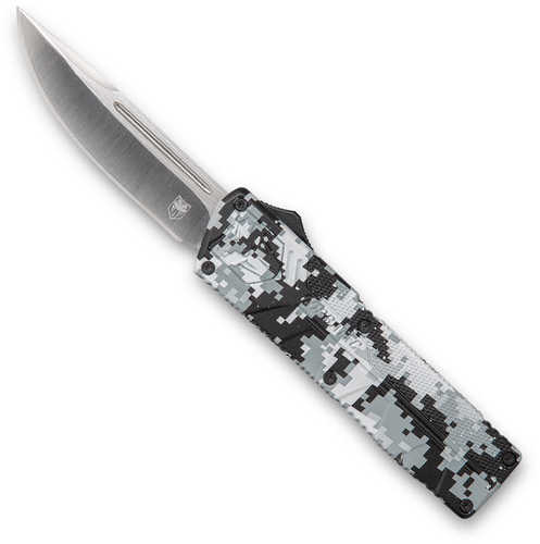 Cobra Tec Knives WDCCTLWDNS Lightweight 3.25" D2 Steel Drop Point Aluminum Alloy Winter Digi Camo