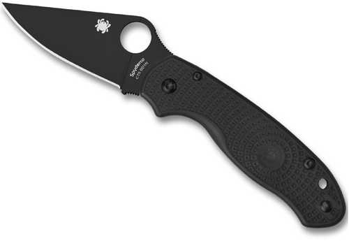 Spyderco C223PBBK Para 3 Lightweight 2.92" Folding Plain Black DLC CTS BD1N SS Blade/Black Textured FRN Handle Includes