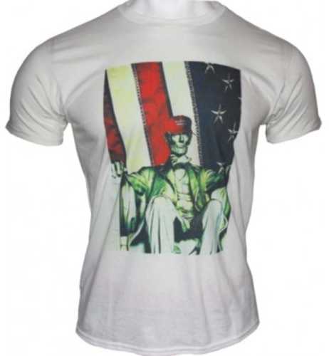 Gi Men's T-shirt Trump Abe Lincoln Large White