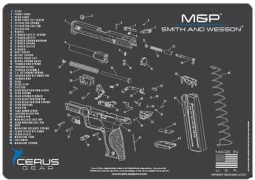 CERUS GEAR S&W M&P Schematic Gray/Blue