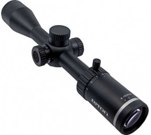 Riton Optics X1 Primal 4-16X 44mm Obj 24.10-6.30 ft @ 100 yds FOV 1" Tube Black Finish Rut